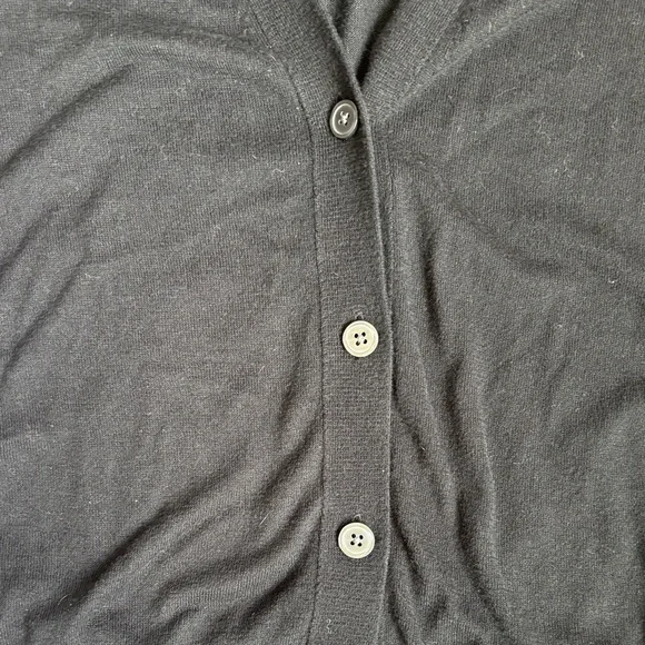 Banana Republic Classic Black V-Neck Cardigan - Picture 2 of 6